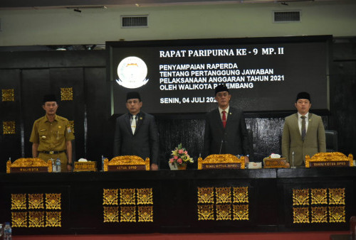  DPRD Palembang Gelar Paripurna Raperda Pertanggungjawaban APBD Tahun 2021 