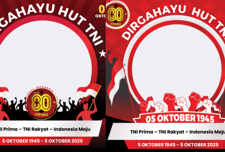 50 Link Twibbon HUT ke-80 TNI 2025 Terbaru dan Gratis Lengkap Ucapan, Yuk Ramaikan di Medsos