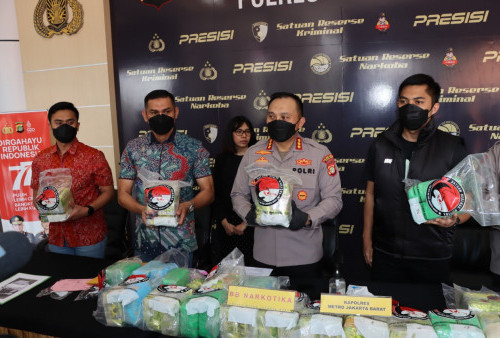 Polres Jakarta Barat Ungkap Narkoba 44 Kg Jaringan Myanmar Malaysia Pekanbaru 