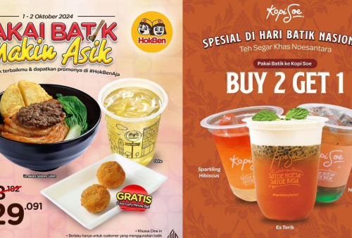 Cuma Hari ini! Pakai Batik Bisa Dapat Promo Makanan dan Minuman, Ada Es Teler 77 hingga Kopi Soe