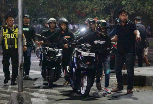 Patroli di Dua Titik Rawan Balap Liar di Jalan Adityawarman dan Ahmad Yani, Polisi Sita 110 Sepeda Motor