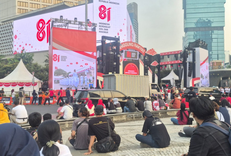 Kemeriahan HUT ke-81 RI di Bundaran HI, Soffan Rela Datang dari Subang  