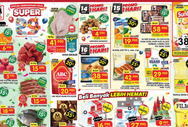 Katalog Promo JSM Superindo Terbaru Akhir Pekan 14-16 Agustus 2026, Diskon Minyak Goreng Rp31 Ribuan