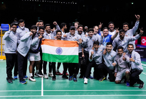 India Catatkan Sejarah, Juarai Piala Thomas 2022, Perdana Menteri Modi Sampai Berkata, ”Seluruh Bangsa Sangat 