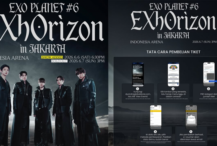 Link dan Cara Beli Tiket Konser EXO di Jakarta 2026 Add Show, Hari Ini Dibuka Pukul 14.00 WIB
