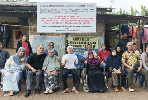 Lawan Mafia Tanah, Ahli Waris Haji Nimun Menangkan Gugatan Tanah Senilai Rp 44 Miliar di PN Jaksel