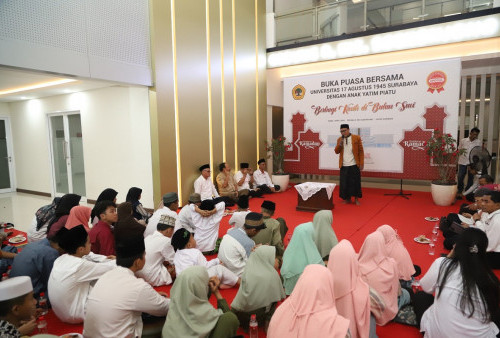 Rutin Digelar Setiap Ramadan, Untag Surabaya Senangkan Ratusan Anak Yatim Piatu dalam Bukber