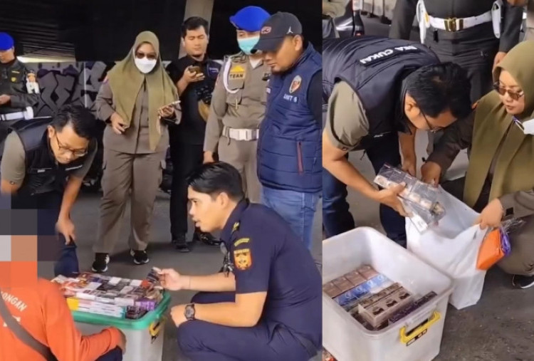 Lagi, 9.500 Batang Rokok Ilegal Disita Bea Cukai dan Satpol PP di Surabaya 