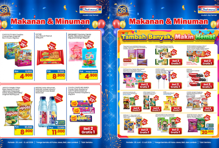 Katalog Promo Indomaret Minggu ini 29 Juni-5 Juli 2026, Spesial Libur Sekolah Snack Jajanan Mulai Rp 5 Ribuan