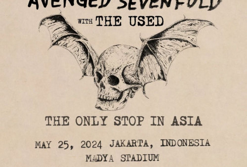 Avenged Sevenfold Kembali Konser di Jakarta Setelah 8 Tahun Lamanya, Boyong The Used Sebagai Band Pembuka