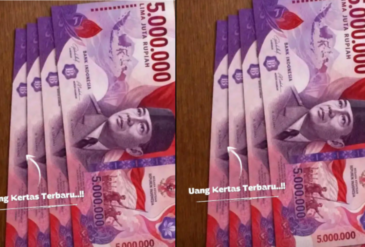 Heboh Uang Kertas Pecahan Rp5.000.000 Disebut Jadi Rupiah Baru, Begini Penjelasan BI
