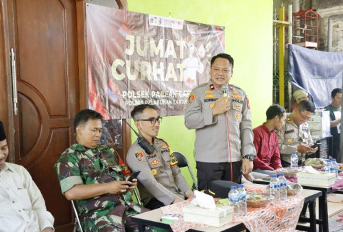 Jumat Curhat, Polres Pelabuhan Tanjung Perak Bagi Sembako