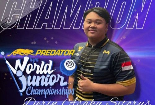 Keren! Derin Asaku Sitorus Mencatat Sejarah Bagi Indonesia Sebagai Juara Dunia Junior Billiard