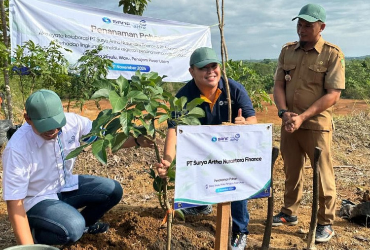 SANF dan Asuransi Astra Hadirkan Program Kolaborasi 'Penanaman Pohon' di Desa Sesulu, Kalimantan Timur