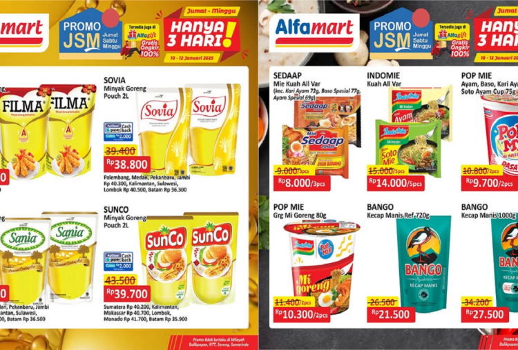 Katalog Promo JSM Alfamart Terbaru 10-12 Januari 2025, Diskon Hemat Minyak Goreng Rp37 Ribu