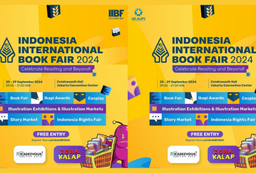 Event Pameran Buku IIBF 2024 Kembali Digelar 25-29 September di JCC Senayan, Gratis Tiket Masuk!