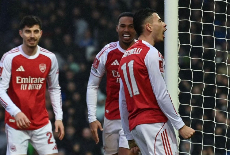 Piala FA: Portsmouth vs Arsenal 1-4, Hat-trick Martinelli Bawa The Gunners ke Putaran Keempat