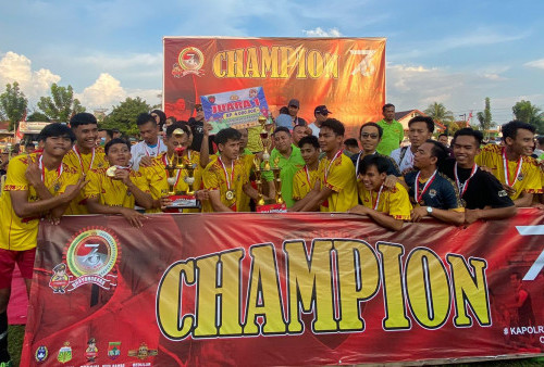 Muara Kelingi Juara Kapolres Mura Cup, Tugumulyo Dapat Rp2,5 Juta