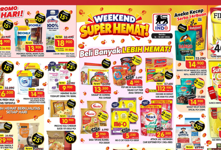 Katalog Promo JSM Superindo Weekend 16-18 Oktober 2026, Diskon Kecap Bango Rp14.900