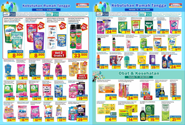 Katalog Promo JSM Indomaret Terbaru Periode 23-25 Mei 2025, Detergent Pencuci Baju Mulai Rp9.000 