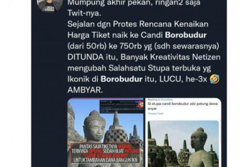 Roy Suryo Bakal Dipolisikan Karena Unggah Gambar Stupa Borobudur yang Dinarasikan Mirip Jokowi 