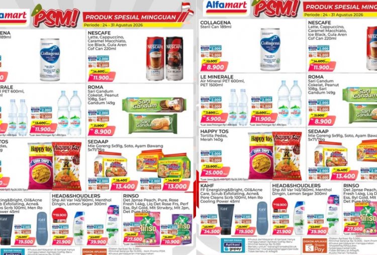Promo Alfamart Terbaru Pekan Ini 24-28 Agustus 2026, Sabun Rinso hanya Rp10 Ribuan