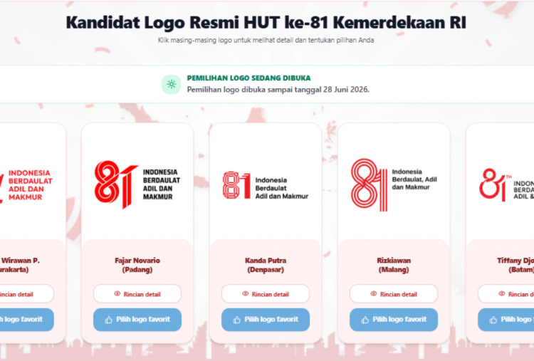 Link dan Cara Ikuti Voting Logo HUT ke-81 RI Tahun 2026, Simak Panduannya di Sini