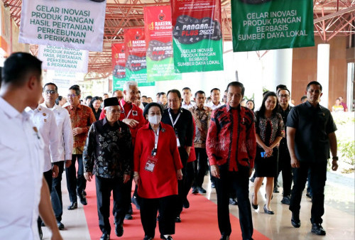 Jokowi-Ma'ruf Amin Hadiri Rakernas ke-IV PDI Perjuangan