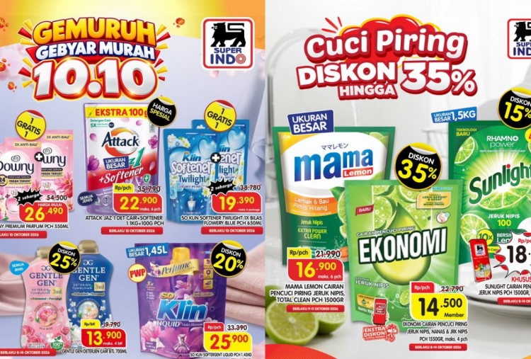 Promo JSM Superindo Hari Ini 10 Oktober 2026, Sabun Downy Beli 1 Gratis 1