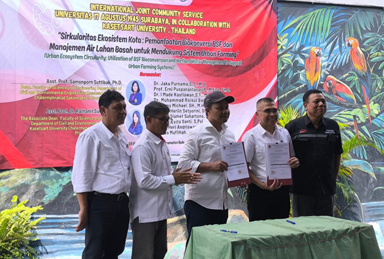 Untag Surabaya dan Kasetsart University Wujudkan Kemandirian Menyeluruh di Kampung Maspati