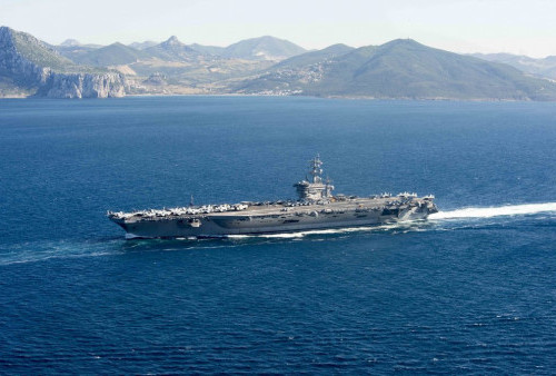 AS Cegah Iran dan Hizbullah Bantu Hamas, Kerahkan Kapal Induk Kedua USS Dwight D. Eisenhower