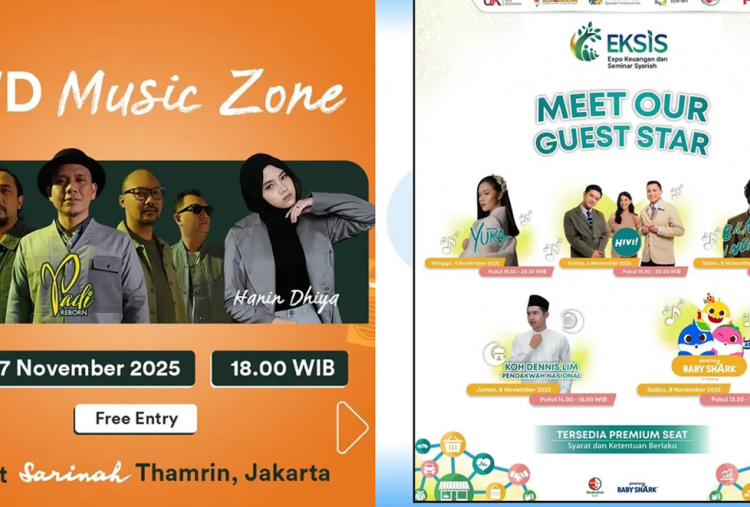 11 Konser Gratis di Jabodetabek Akhir Pekan 7-9 November 2025, Nyanyi Bareng Rizky Febian hingga Yura Yunita!