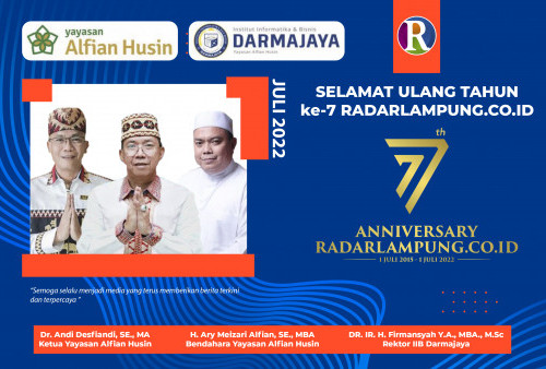 Yayasan Alfian Husin dan IIB Darmajaya: Selamat Ulang Tahun ke-7 Radarlampung.co.id