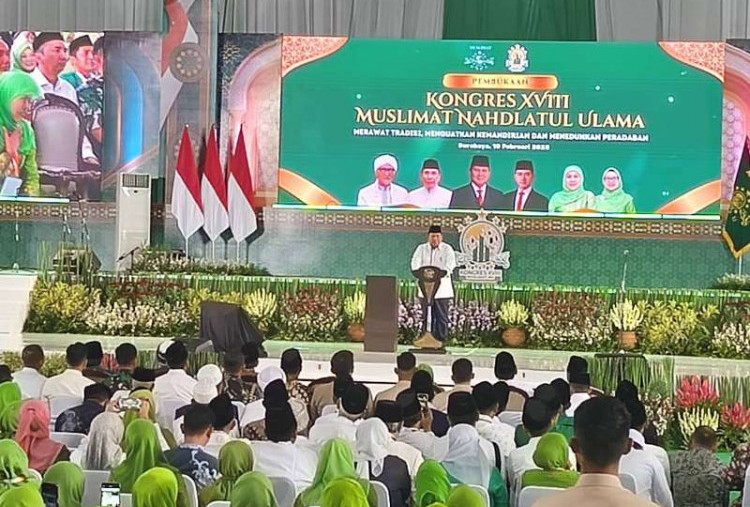 Prabowo Puji Khofifah di Depan Muslimat NU