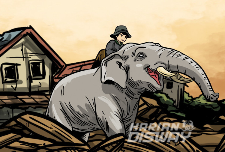 Gajah di Tengah Bencana Alam