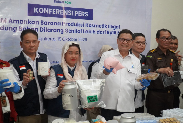 BPOM Bongkar Pabrik Kosmetik Ilegal Rp16 Miliar di Mojokerto