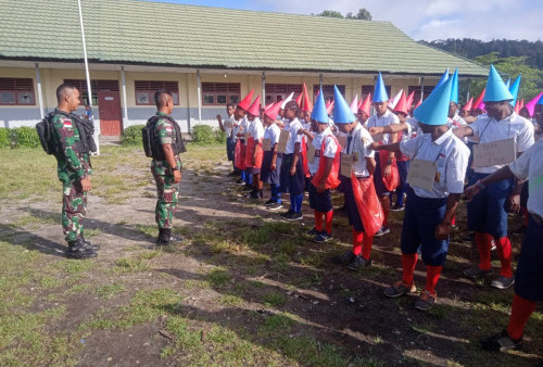 Satgas Ikut Bentuk Karakter Tangguh kepada Siswa SMA di Papua