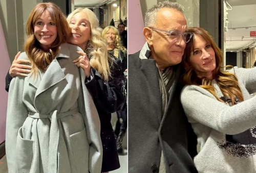 Julia Roberts Ajak Tom Hanks dan Cher Selfie usai Manggung dalam The Graham Norton Show