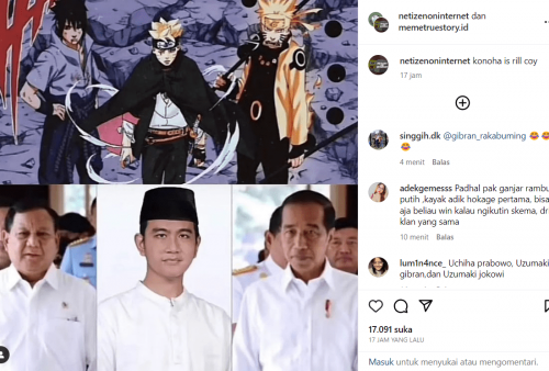 Meme Lucu Pilpres 2024, Jokowi Bagaikan Naruto, Gibran adalah Boruto: Jokowi Next Generation