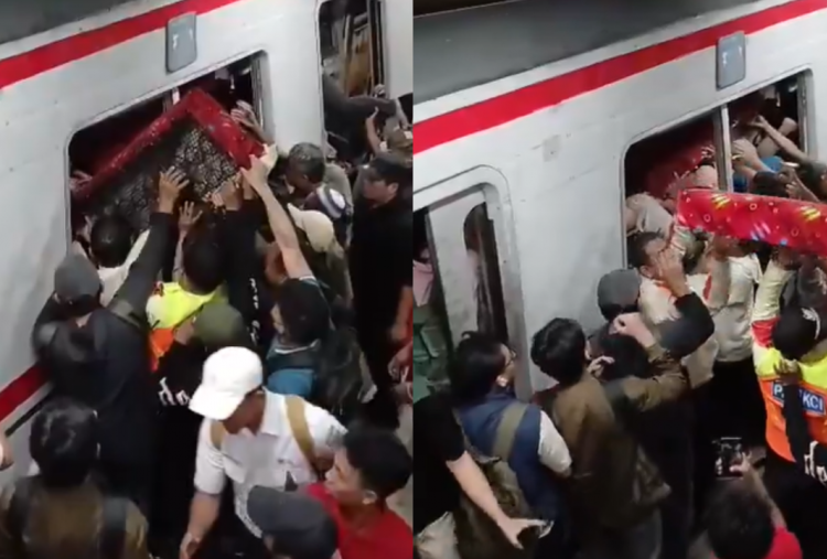 Detik-Detik Petugas dan Penumpang Evakuasi Korban KRL yang Terjepit Gerbong Pasca Ditabrak KA Argo Bromo