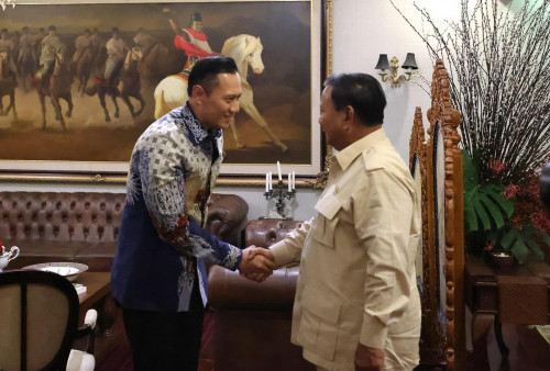 Kala AHY Menghadap Prabowo Jelang Dilantik Jokowi, Golkar dan PAN Full Suport
