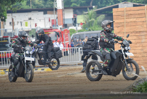 Pindad MotoEV, Motor Listrik Tempur Senyap Buatan Indonesia, TKDN Sudah 80 Persen