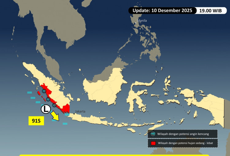 BMKG Pantau Bibit Siklon 91S, Masyarakat Diminta Tetap Tenang dan Waspada