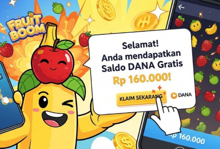 Klaim Saldo DANA Gratis Rp 160 Ribu dari Game Fruit Boom, Seru dan Nagih