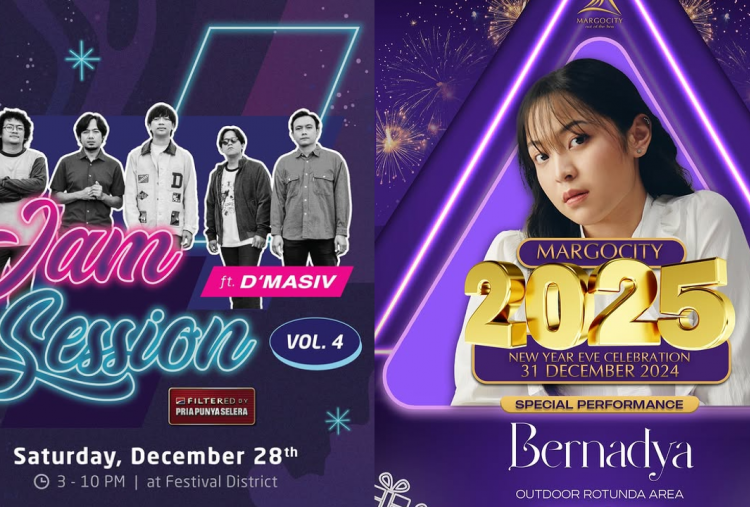 7 Konser Gratis di Jabodetabek 27-31 Desember 2024 Spesial Tahun Baru, Ada Bernadya hingga D'Masiv