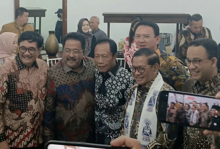 Anies dan Ahok Mesra di Balai Kota Jakarta, Hadiri Acara Bentang Harapan JAKasa