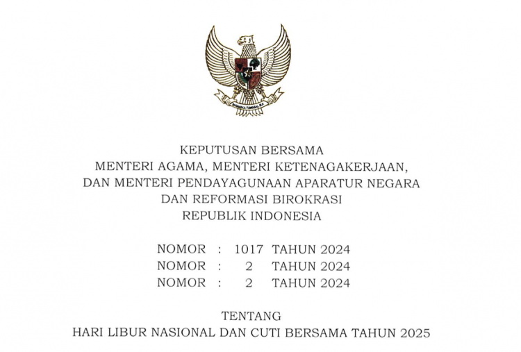 Libur Lebaran 2025: Cuti Bersama dan Hari Libur Nasional, Catat Tanggalnya!