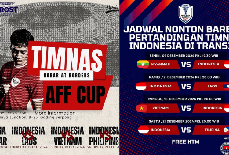 37 Lokasi Nobar Timnas Indonesia vs Laos di Jabodetabek, Ayo Dukung Garuda Menang!