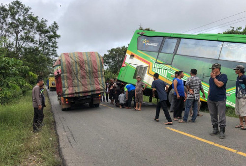 Begini Kronologi Lengkap Kecelakaan Bus Calon Jamaah Haji Asal Merangin di Batanghari