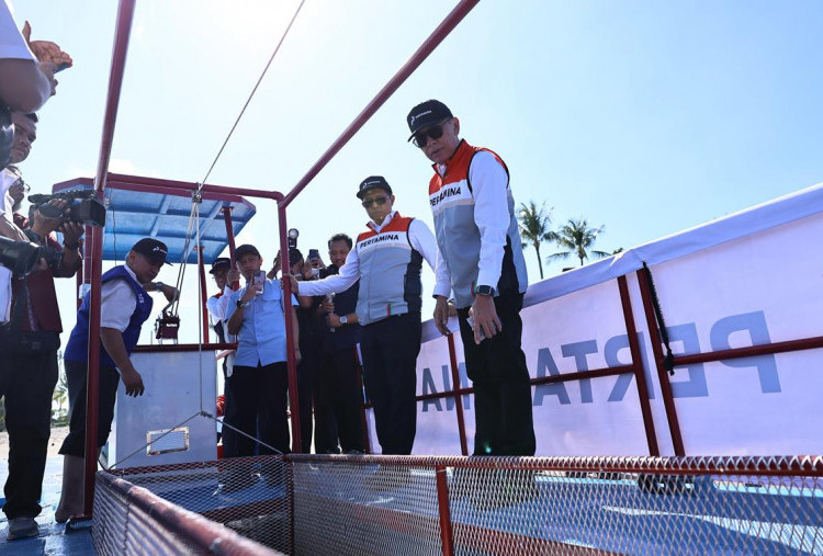 Komisaris Utama Pertamina Resmikan Kapal Pintar Autonomous Trash Skimmer untuk Atasi Sampah Perairan